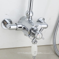 WRAS TMV2 Messing HPB59-1SL0007 (05) Thermostatische traditionelle Dusche mit Regendusche stilvolle Biegung Pipe Dusche